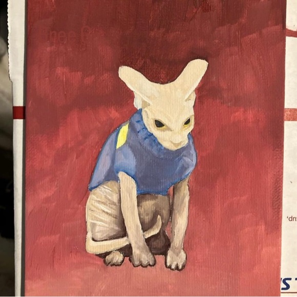 NEW ‘MAD SPYNX IN A SWEATER’ MEME CAT ART PRINT - Picture 7 of 16